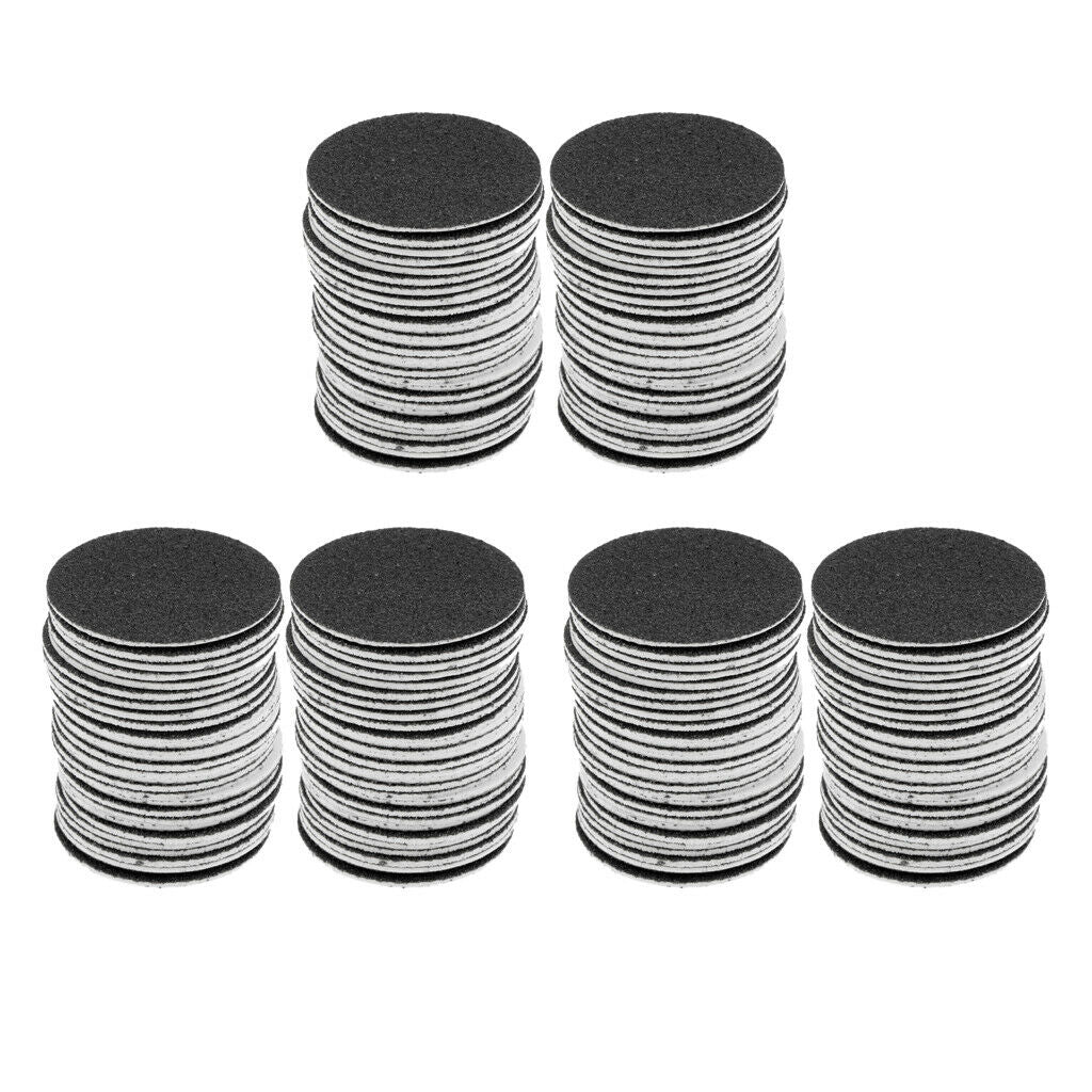 180x Self-adhesive Round Foot Rasp Sandpaper Discs for Electric Foot File