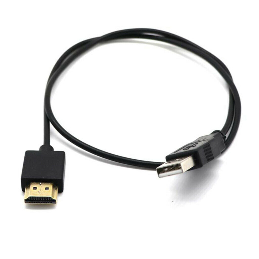 USB To HDMI Cable 0.5m, USB To HDMI Charging Cable Cord Adapter for DVD HDTV .