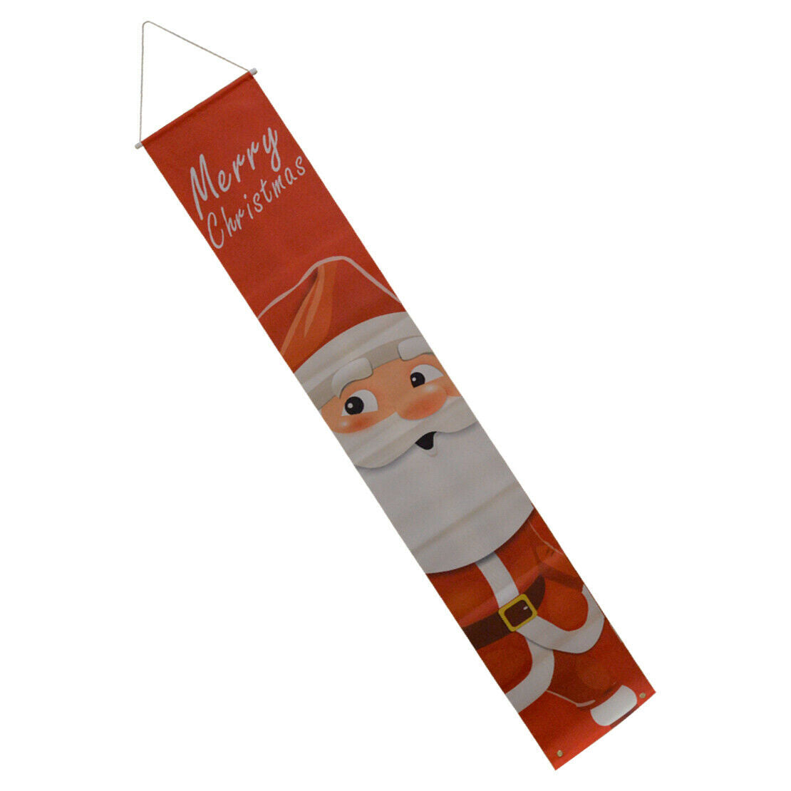 4 Pair Merry Christmas Santa Claus Wall Hanging Banner Flag Xmas Party Porch