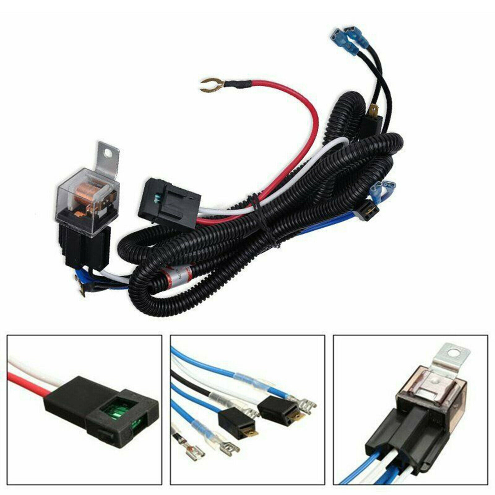 1 Set Horn Wiring Harness Relay Kit Blast Tone Horns Replacement Spare Parts