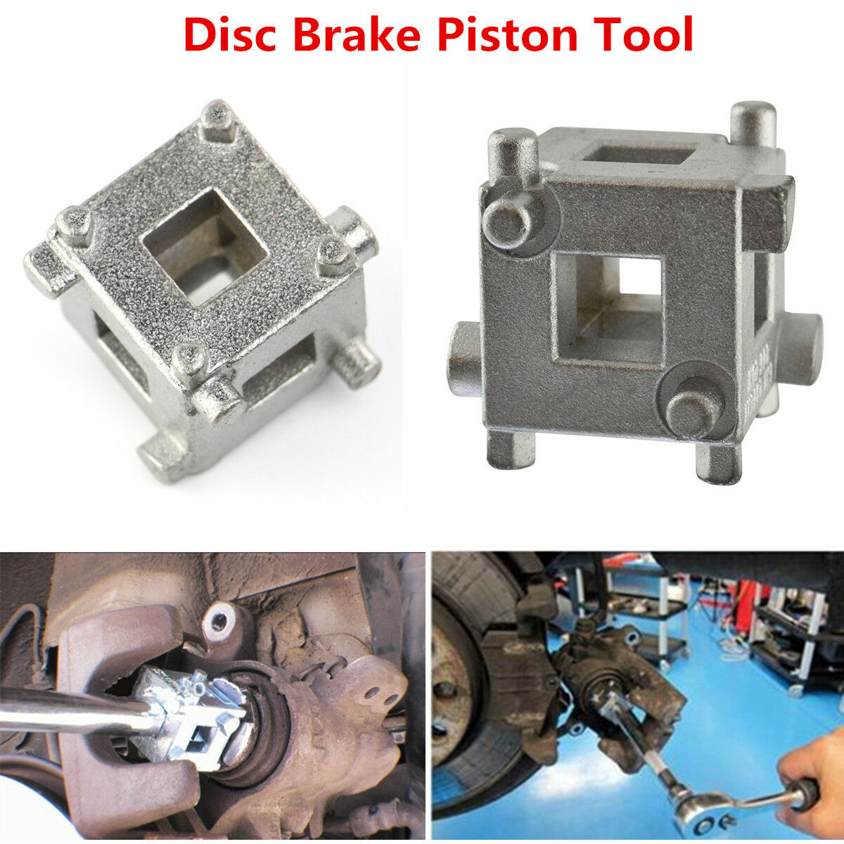 Autos Rear Disc Brake Piston Caliper Wind Back Cube 3/8" Drive Calliper Adaptor