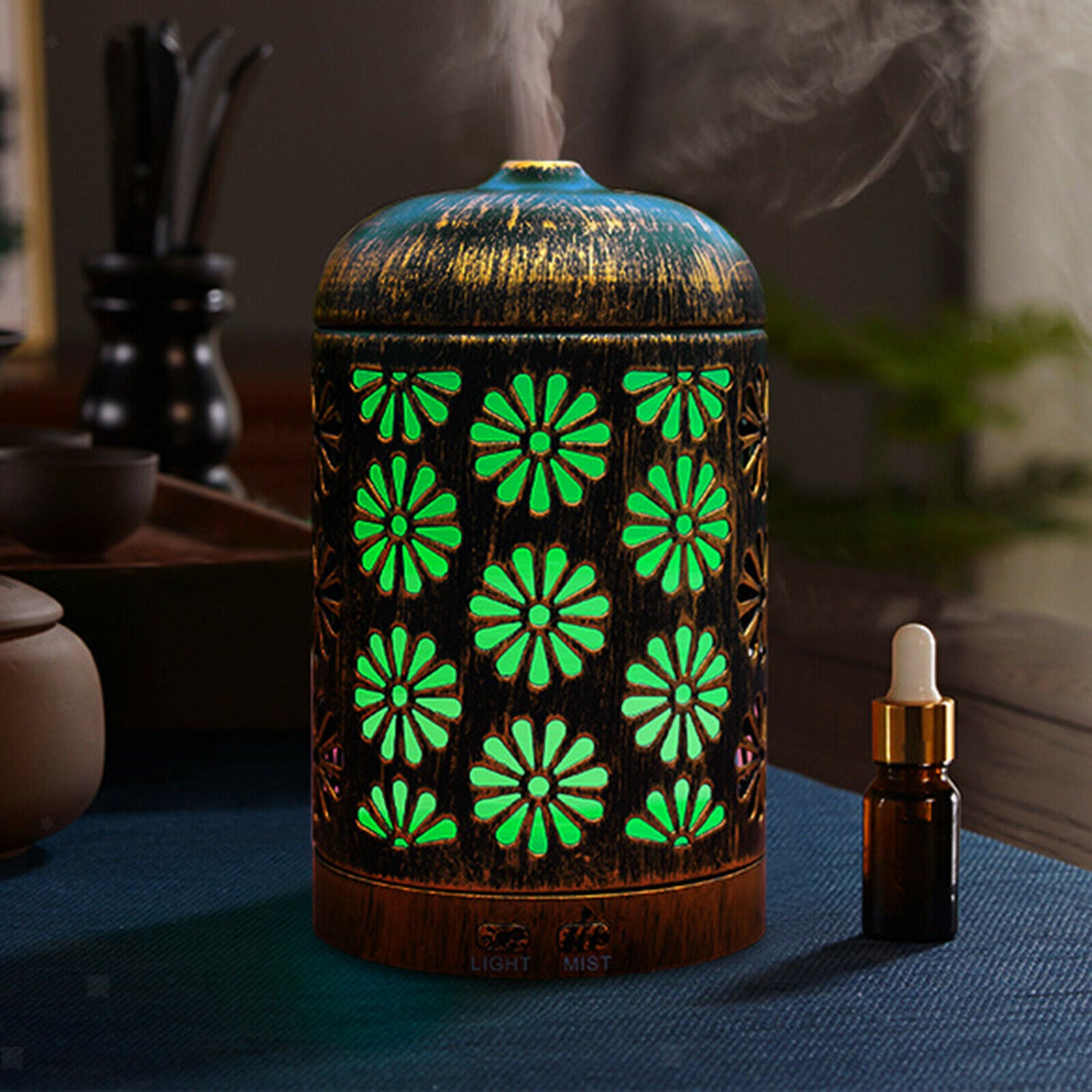 Portable 200mL Cool Mist Humidifier Aromatherapy Essential Oil Diffuser