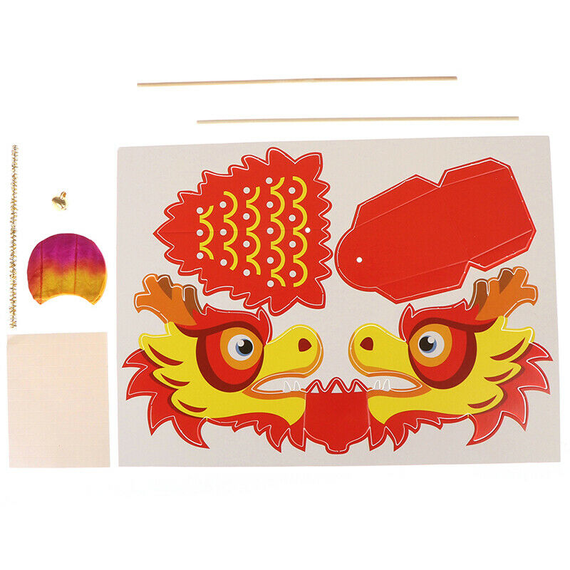 Chinese dragon art paper tumbling magic woven folk kids DIY christmas toys.l8