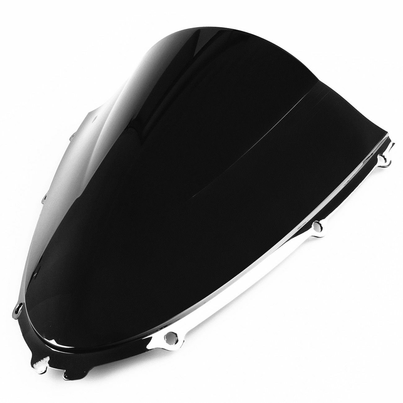 Black Double Bubble Windshield  for Kawasaki Ninja ZX14R ZZR1400 2006-2016