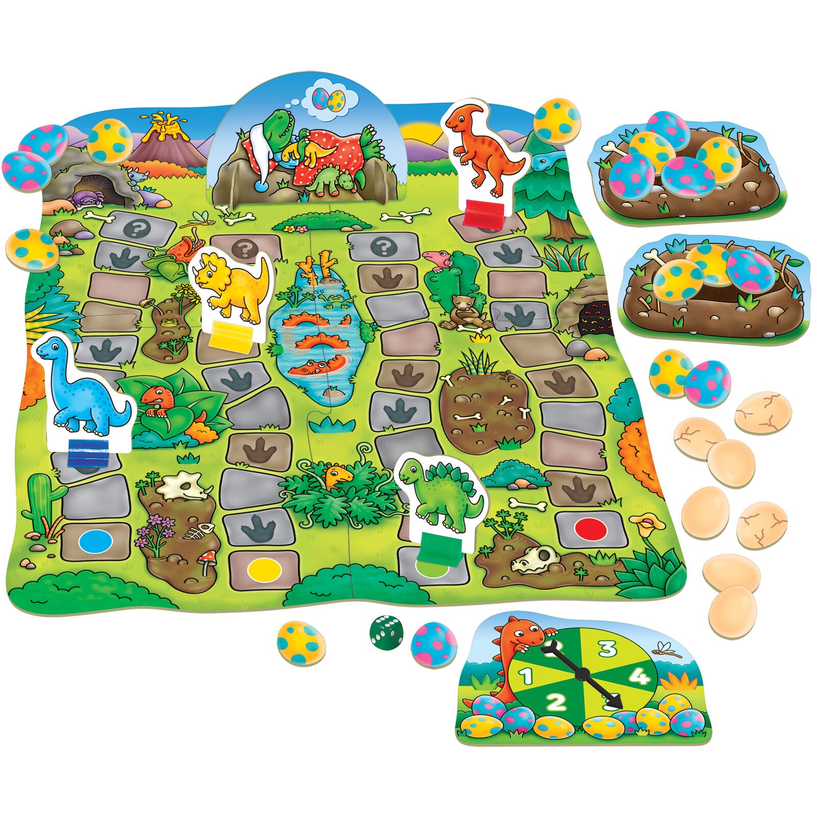 Orchard Toys 108 Dino-Snore-Us Counting Board Game Family Children Age 4+