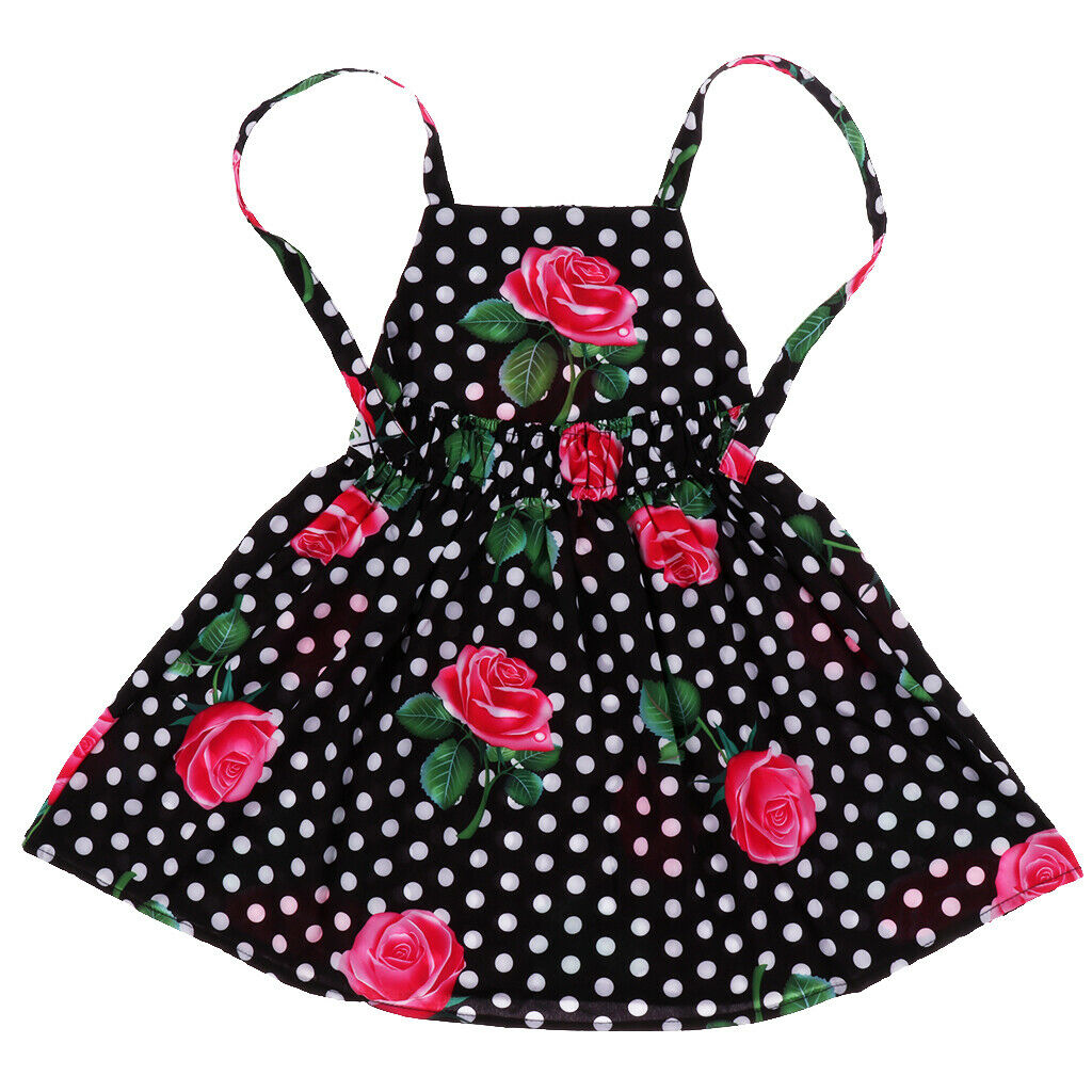 Baby Kids Girls Flower Print Ruffles Dress 2T Black