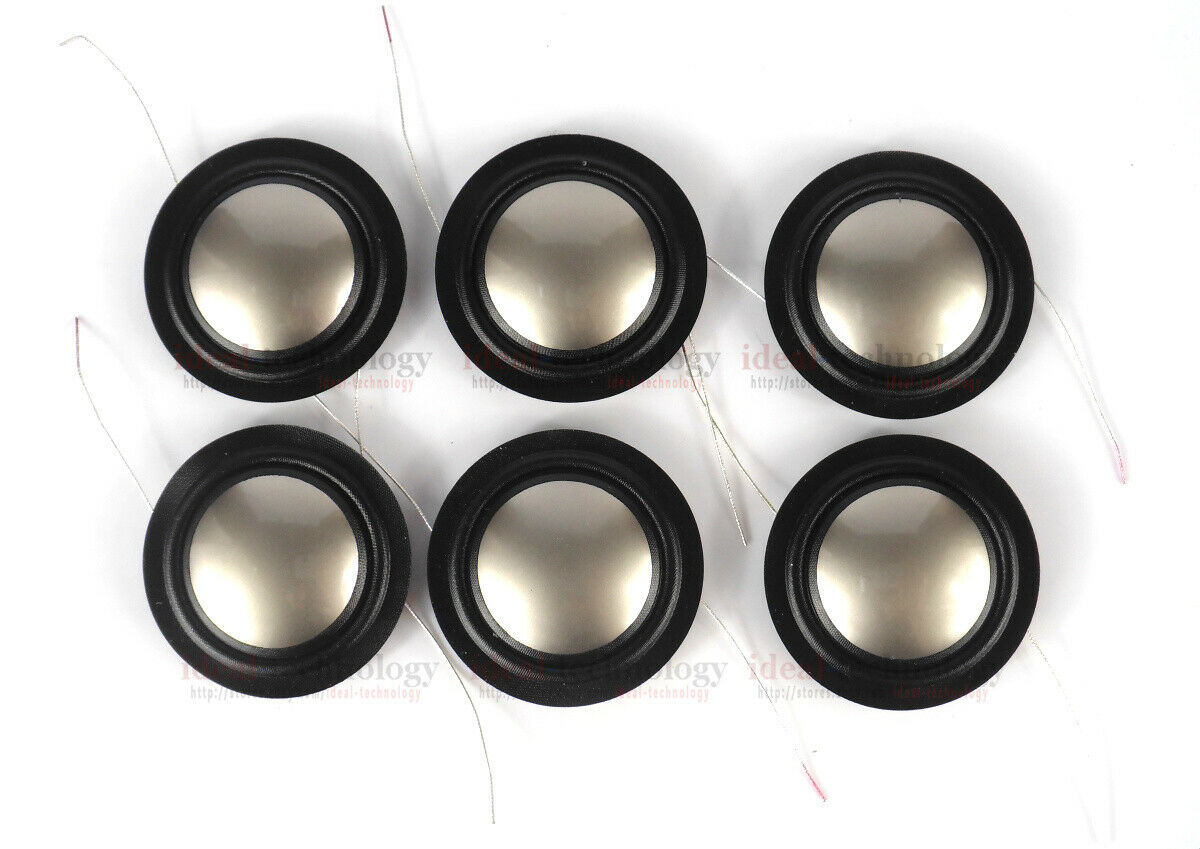 6pcs 25.4mm 25.5mm (1") silk+Titanium diaphragm dome Tweeters voice coil 1inch