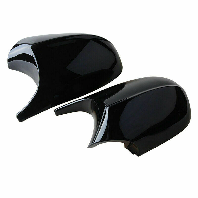 2Pcs Car Side Door Rearview Mirror Cover Cap For BMW E90 E91 E92 E93 E80 E81 E87