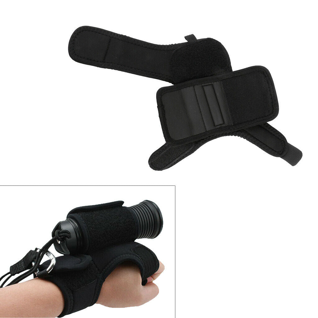 Universal   Diving   Flashlight   Glove   Holder   Adjustable   Wrist   Strap