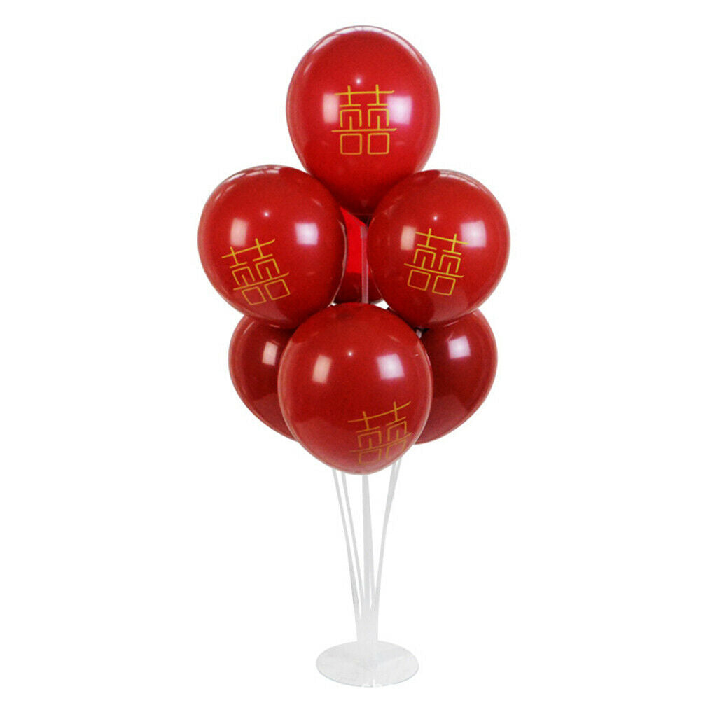 LED Balloon Holder 7 Sticks Decor Birthday Party Baby Shower Tabletop Accs