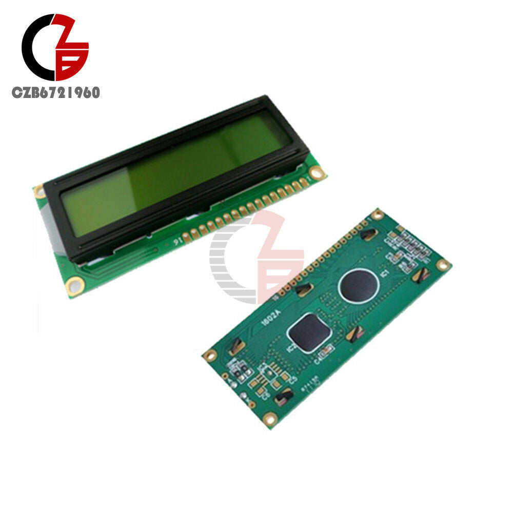 1602 LCD 16x2 Characters HD44780 Controller LCD Display Module Yellow Backlight