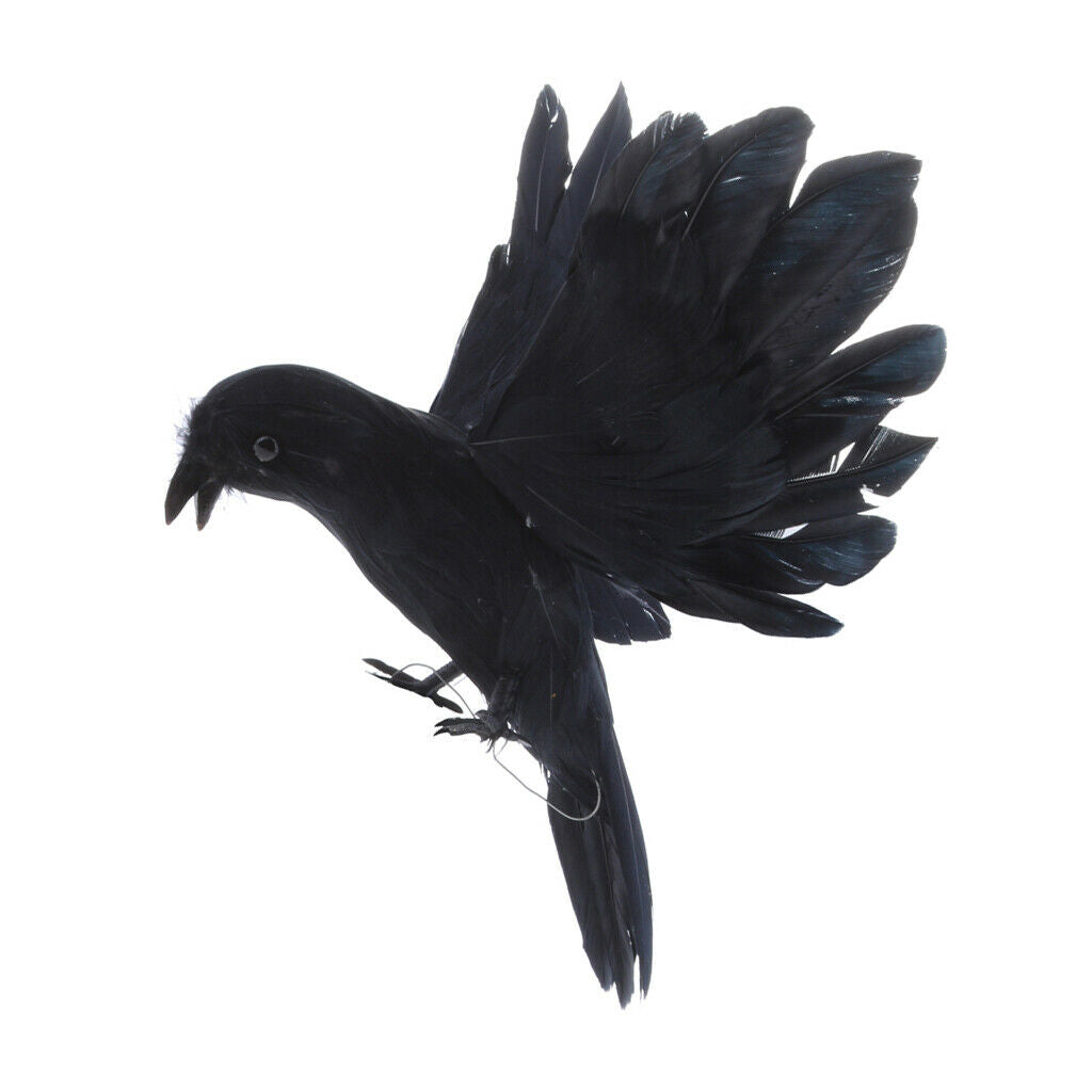 Flying Crow Decoy Hunting Birds Decoy Weed Pest Control Garden Repeller