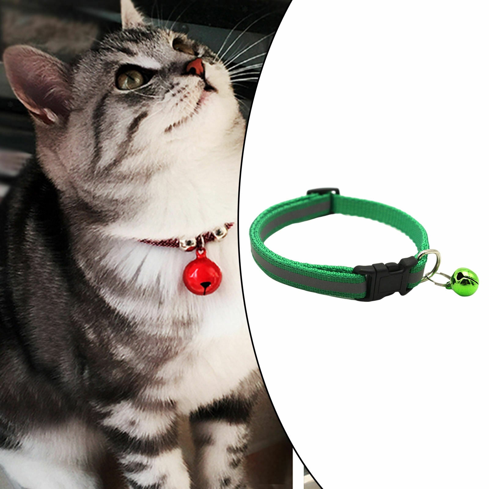 1Pcs Pet Dog Cat Luminous Collar Reflective Patch Collar Night Collars - Dark