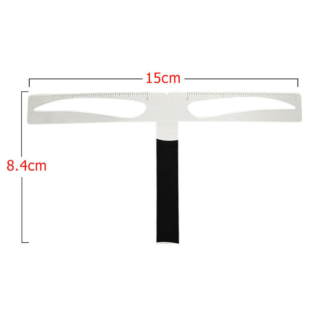 2 Types Eyebrow Stencil Ruler Stencil Template Kit Eye Brow Tattoo Permanent