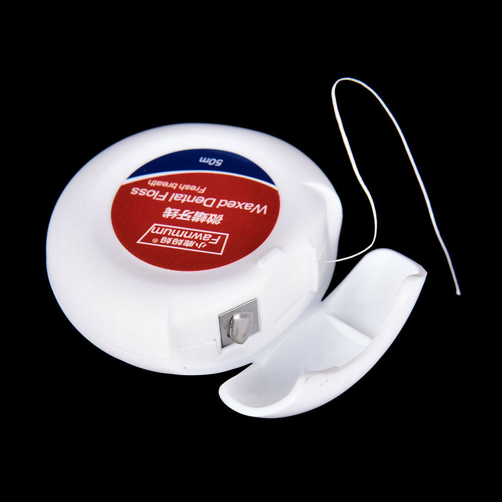 50m Peppermint Micro wax Dental Floss Care Picks Tooth Cleaner Health Supp.l8
