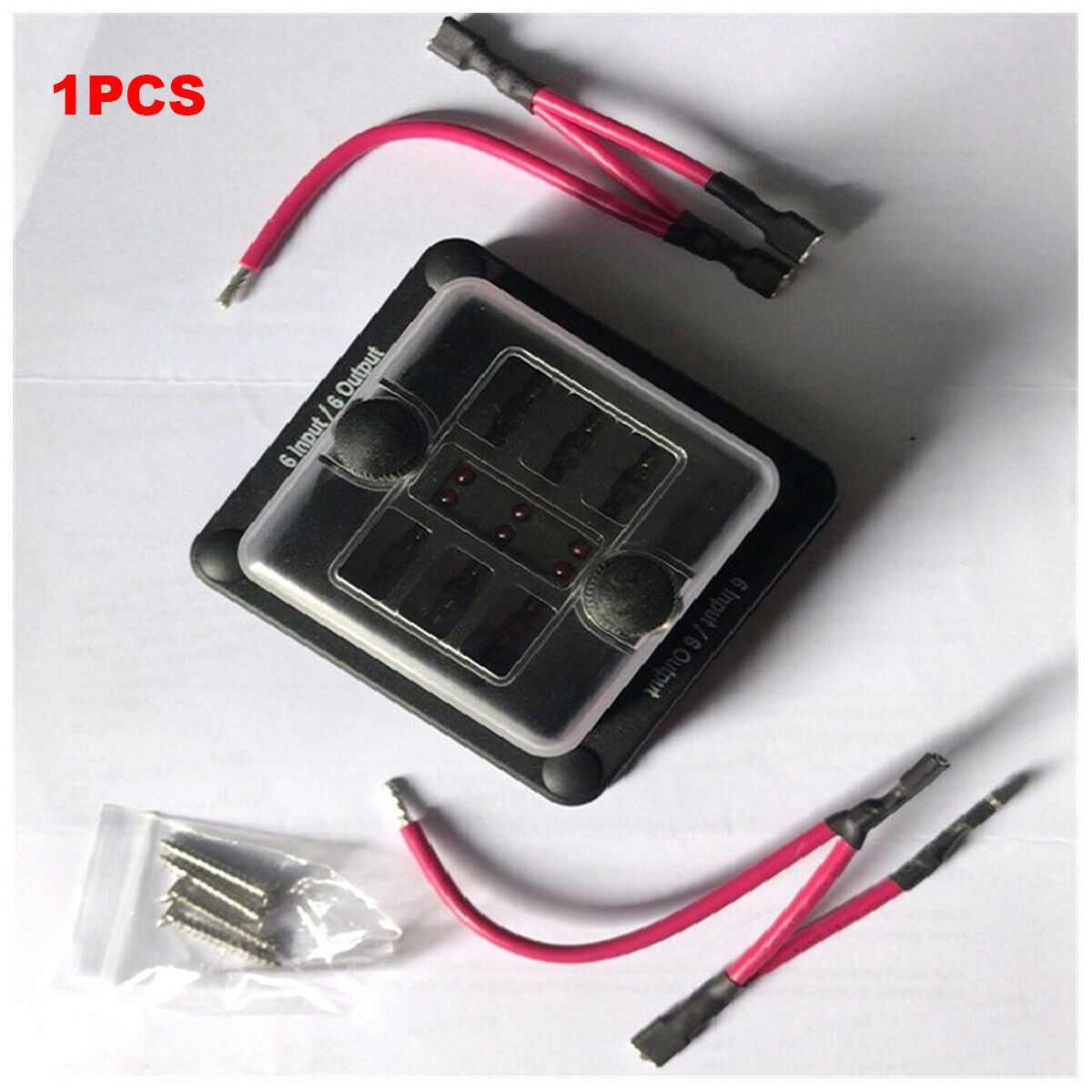 1PCS 12V-32V Car Truck Ship 6-way Blade Type Fuse Box Waterproof Universal