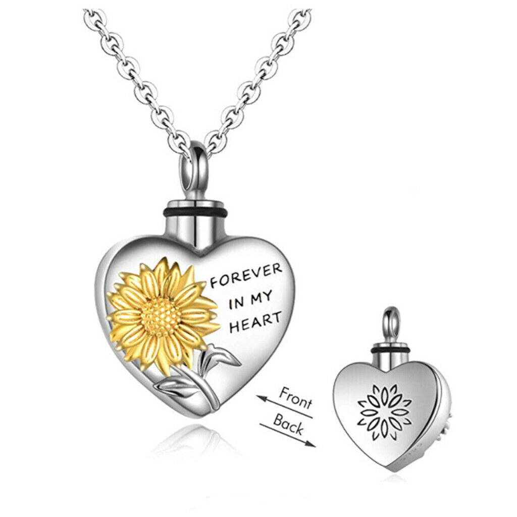 Heart Shaped Pendant Necklace Memorial Ashes Necklace Xmas New Year Gifts