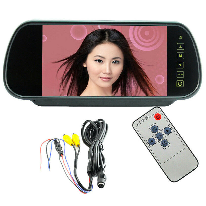 7" TFT LCD HD Screen Mirror Monitor For Car Reverse Rear View Backup Camera Kit
