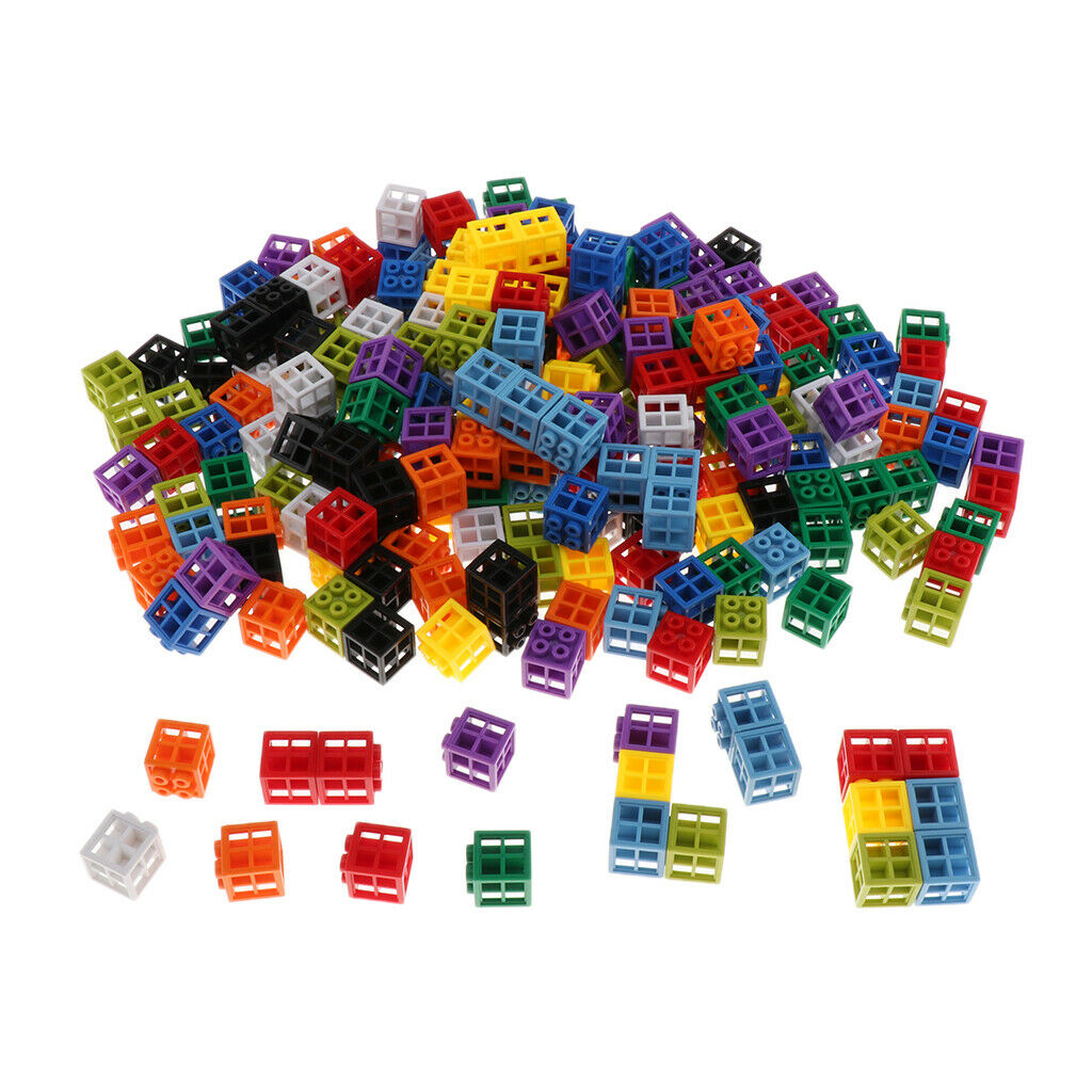 Mathlink Cubes + Square Cubes Bricks Projects + 2.6cm Bear Sort Counters
