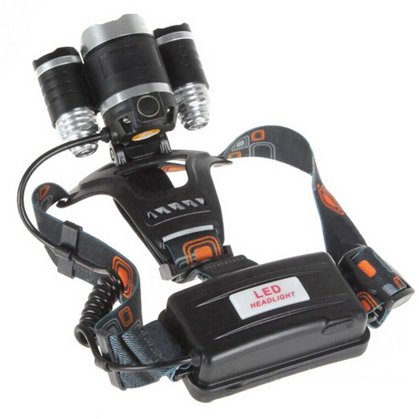 3000Lm LED Headlamp Rechargeable Head Light Flashlight Torch Lamp  Head Light