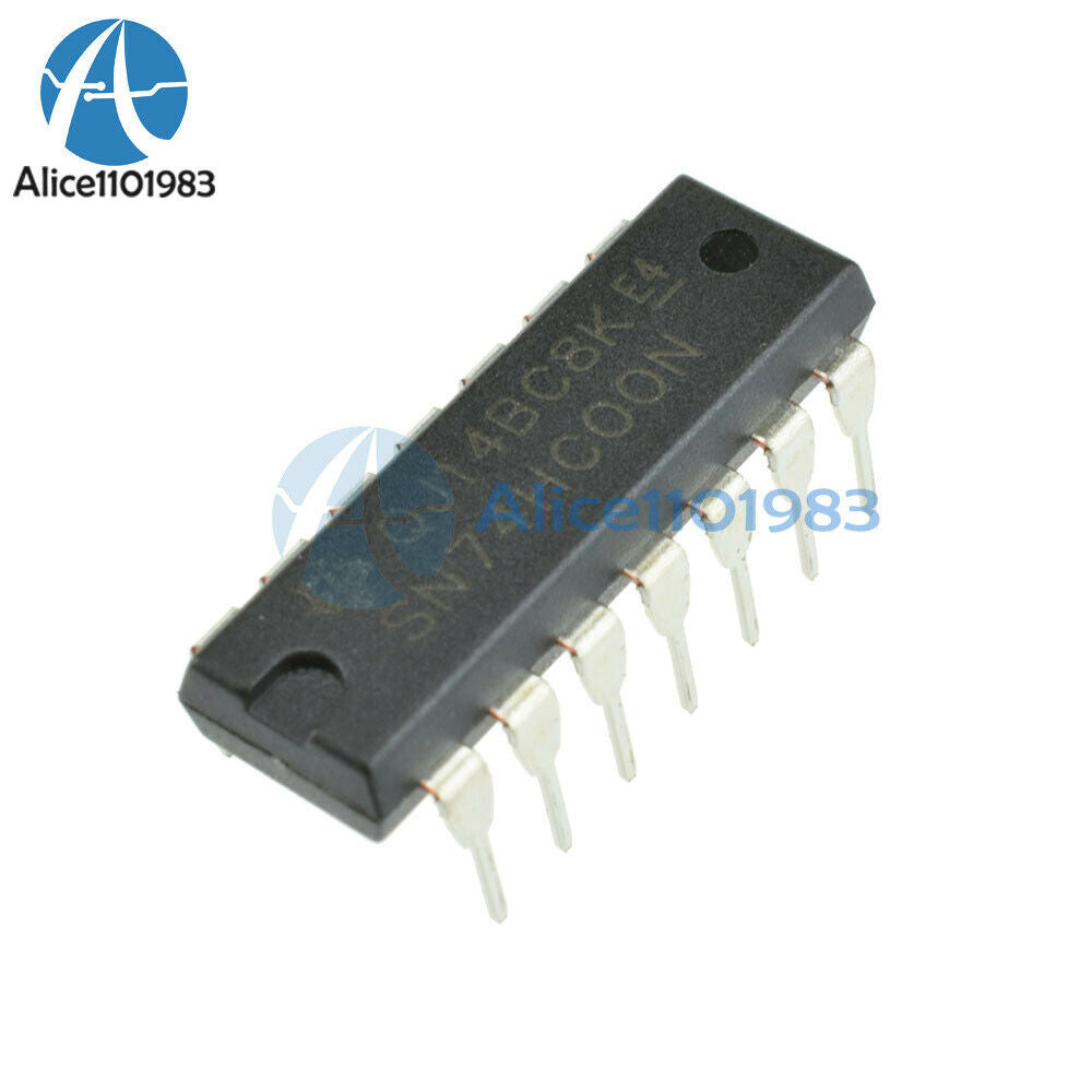 50PCS SN74HC00N 74HC00N IC QUAD 2-INPUT NAND GATE 14-DIP
