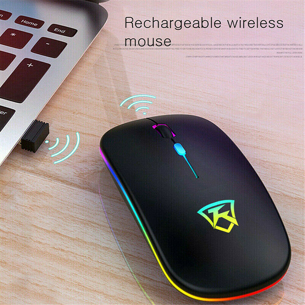 Rechargeable 2.4G 1600DPI Wireless Mouse Silent Optical Mice For PC Laptop Pro