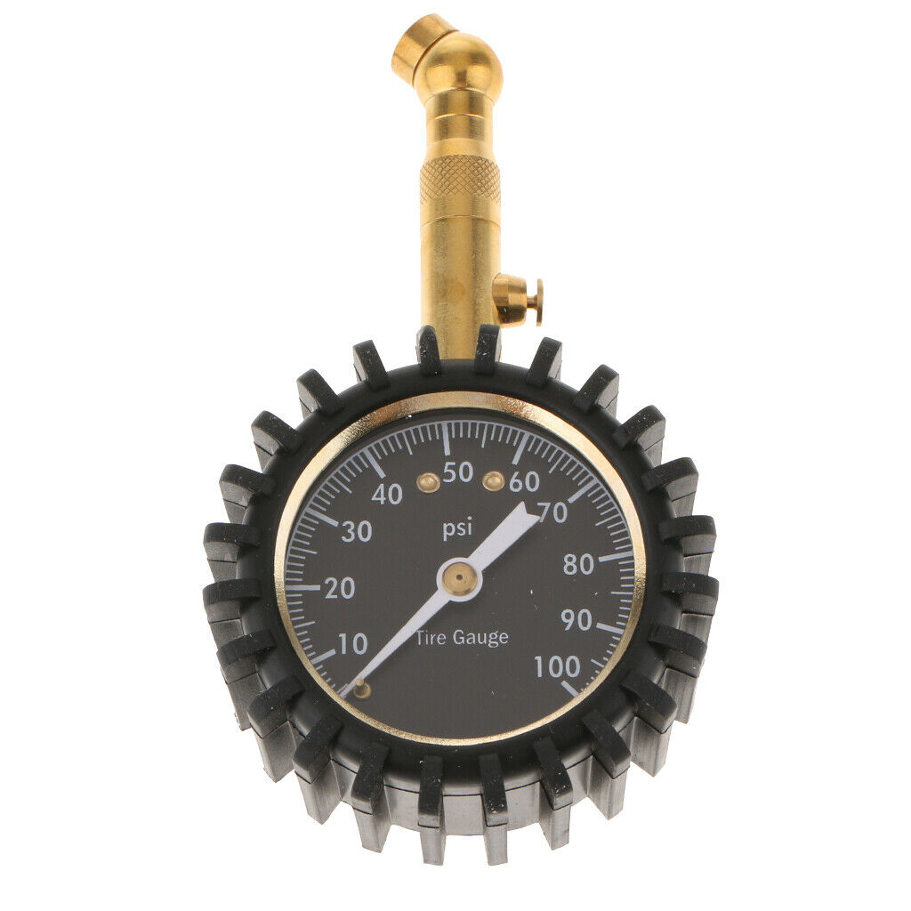 Car Vehicle Auto Van Tire Tyre Air Pressure Gauge 100 psi Dial Meter Tester