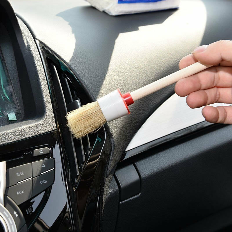 Soft Bristle Brush Car Indoor Air-condition Outlet Window Care Cleaning Tool 5x