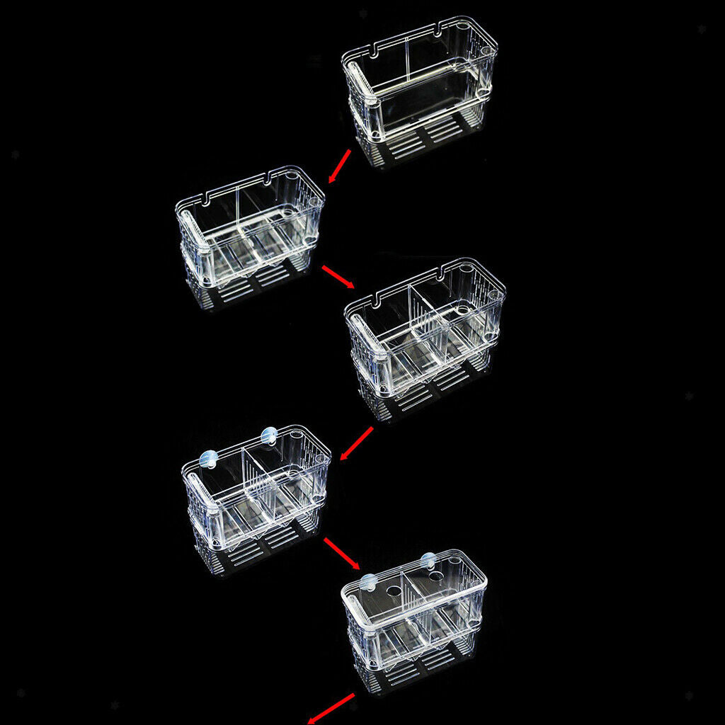 Aquarium Fish Breeder Box Isolation Box Fish Breeding Hatchery Incubator New