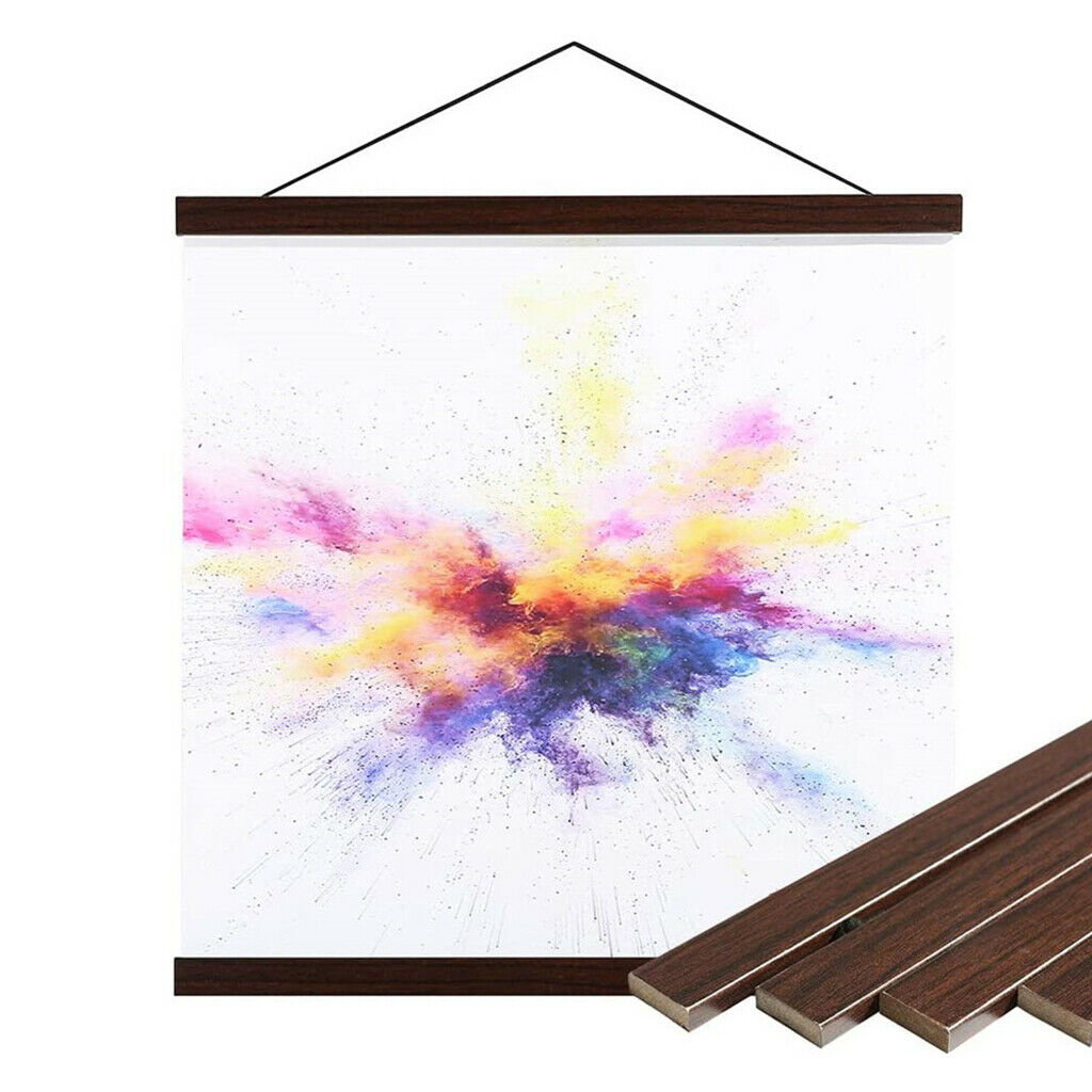 Wooden Poster Hanger Frame Decorative Artwork for Photo Canvas Wall Hanging