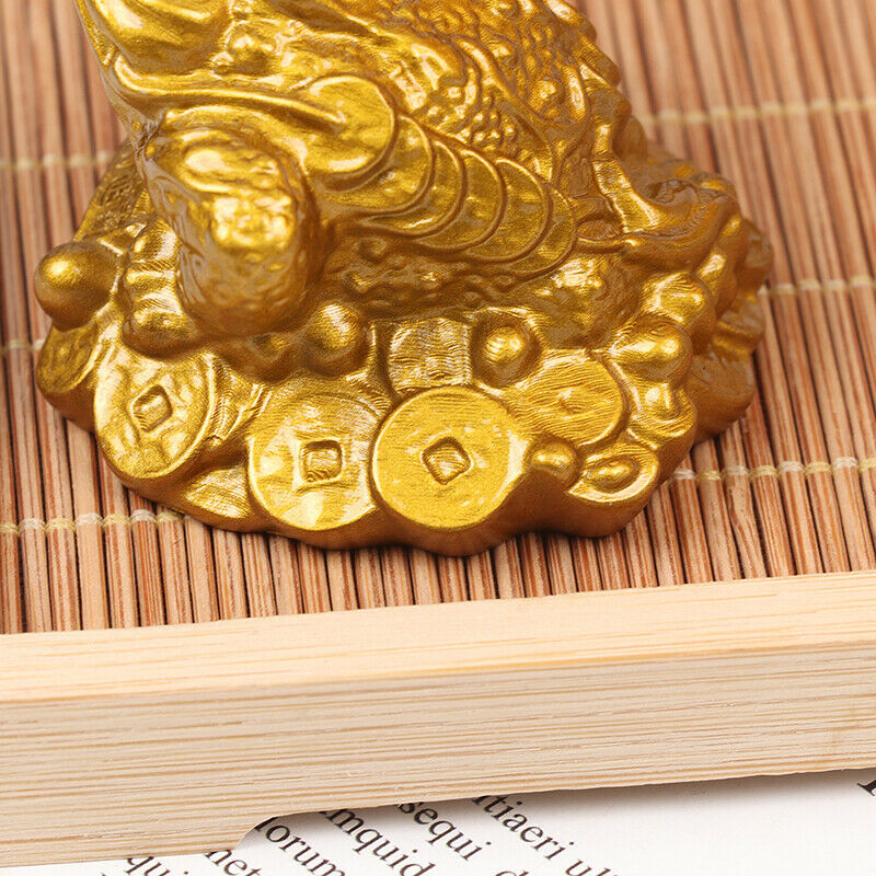 Wealth Golden Frog Toad Coin Chinese Fortune Frog Feng Shui Toad Lucky Or.l8
