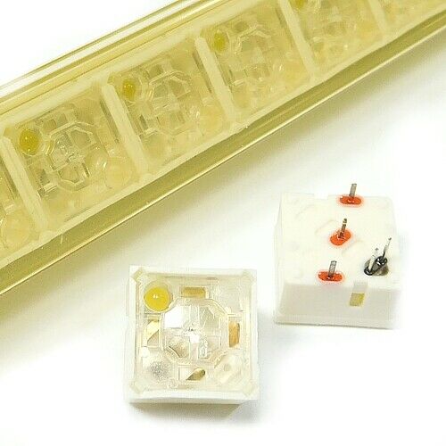 [20pcs] 3.14.100.043 Switch N.O. 35V 0.25A LED Yellow, Ag , THT