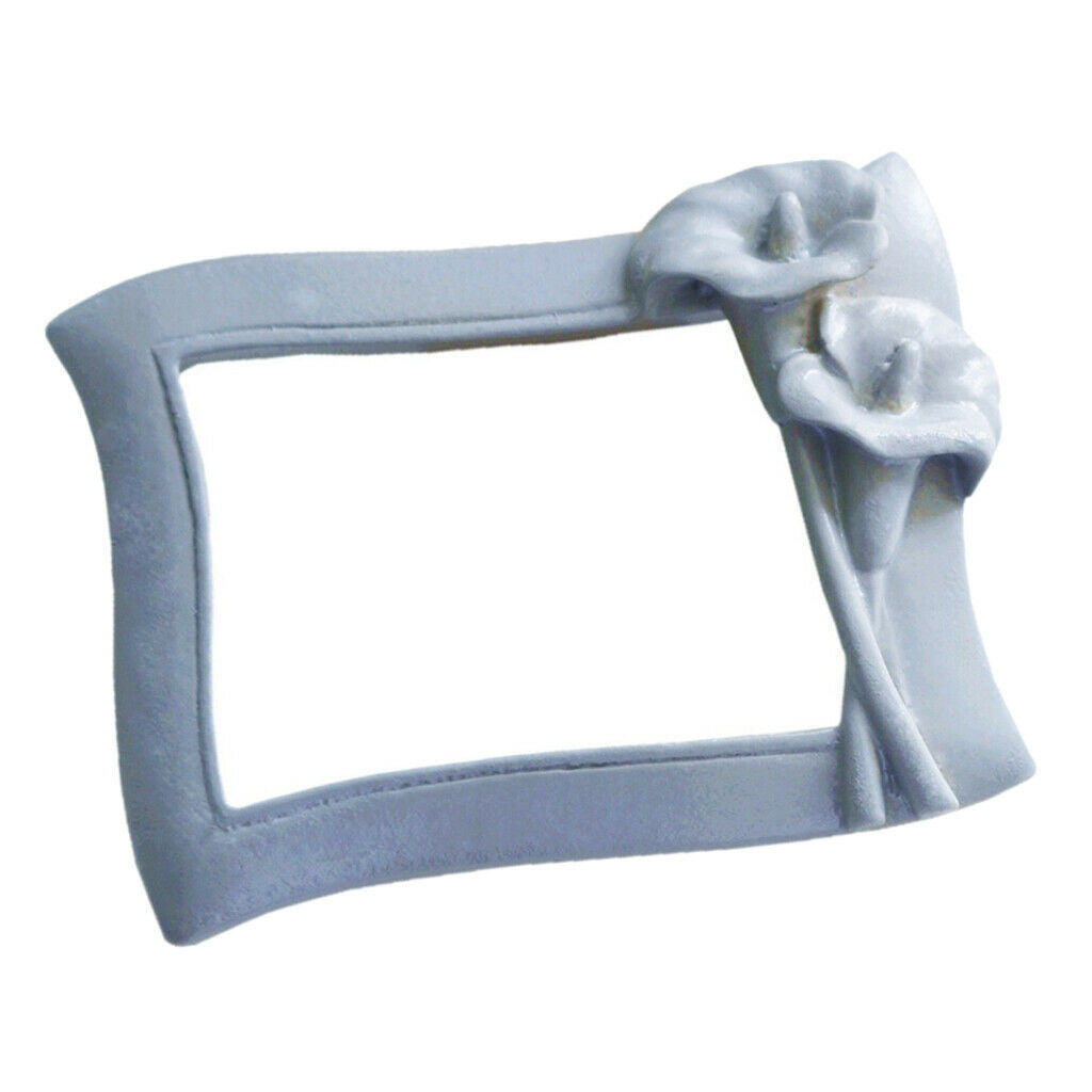 Classic Baroque Photo Frame Picture Display Stand Party Wall Ornament Gray