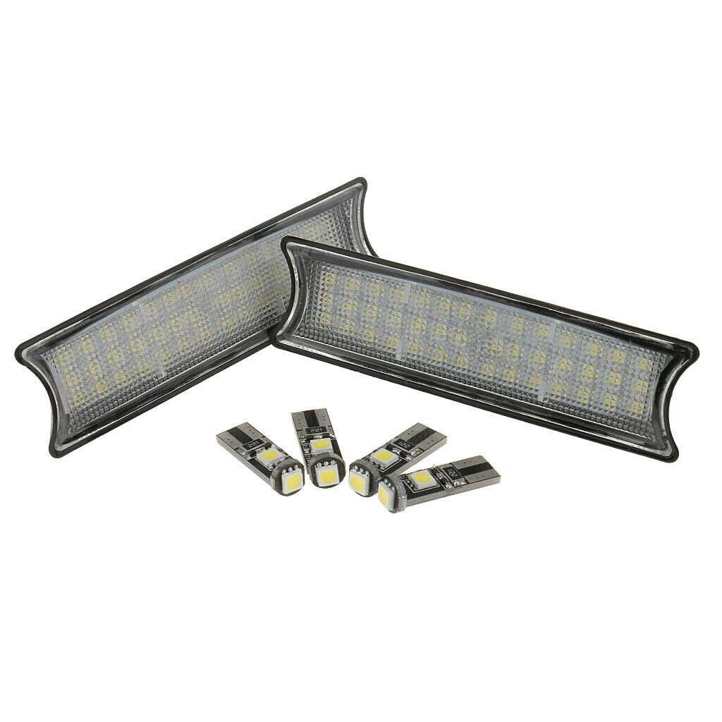 Interior LED Dome Overhead Reading Roof Lamp Kit For BMW X5 E53 00-06 Black