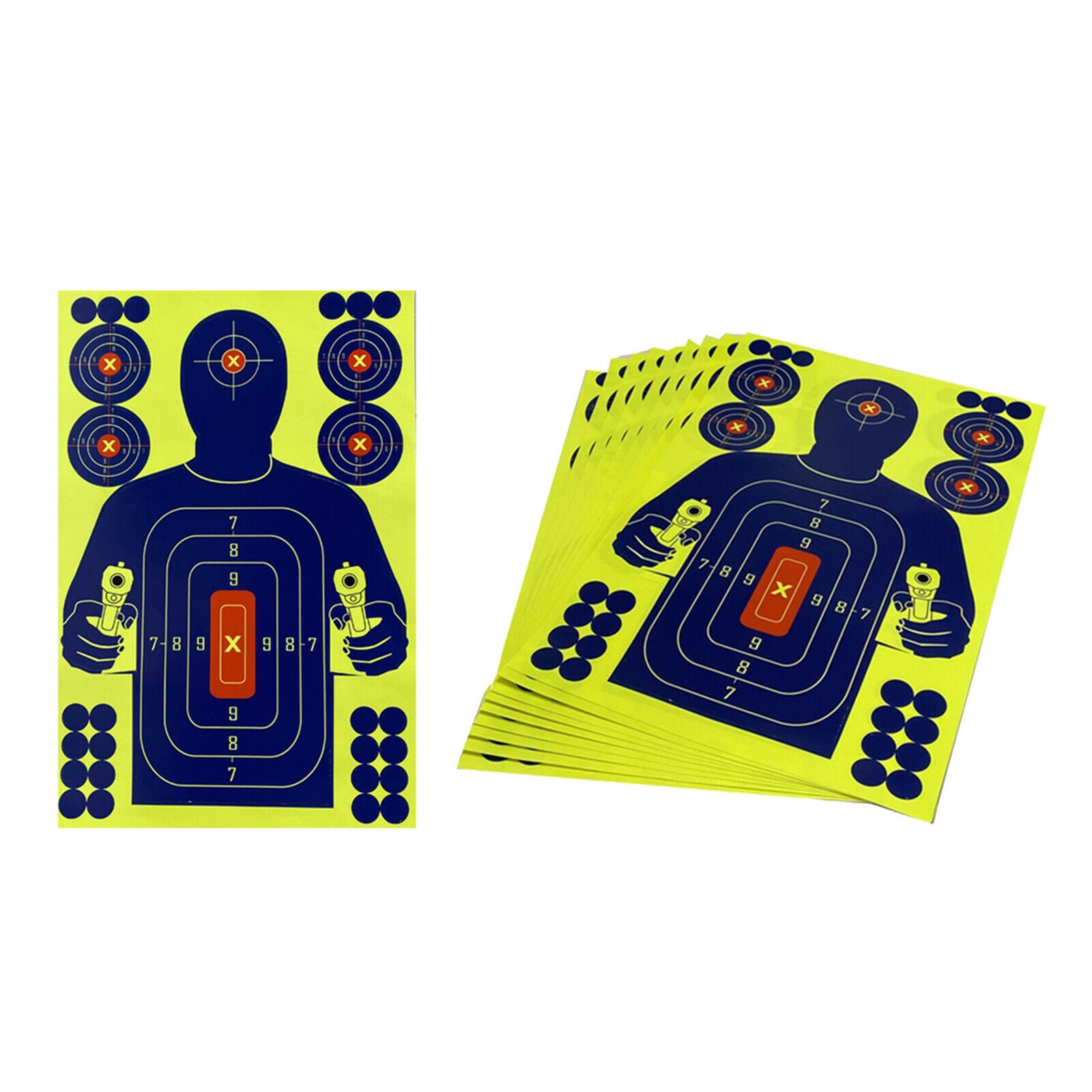 10 pcs Self-Adhesive Paper Shooting Reactive Target Splatter Hunting 12x18''