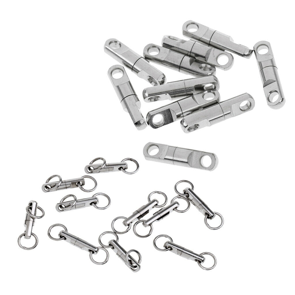 20 Pcs Metal Roll Barrel Fishing Cylindrical Line Plug Fishing