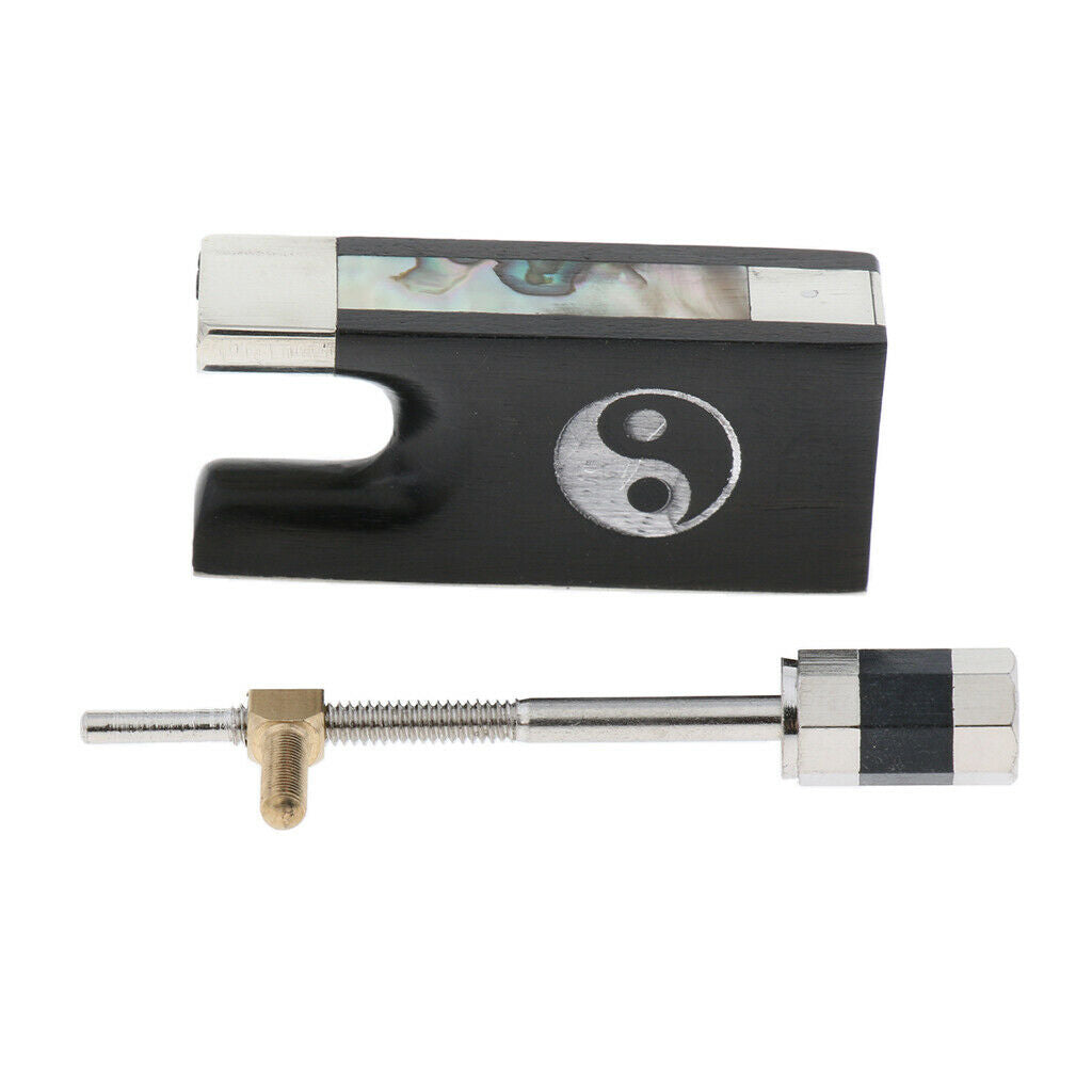 Ebony Violin Bow Frog with Screw for 4/4 3/4 Violin Bow Parts Tai Chi