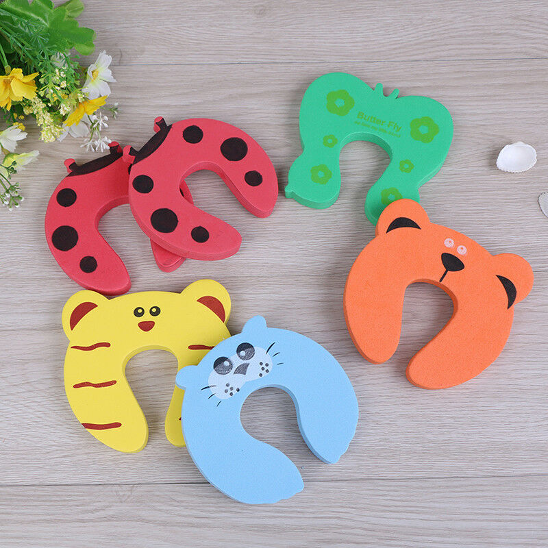 6X Baby safety foam door jammer guard finger protector animal design  .l8