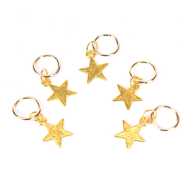 80Pcs Decorations Pendants Dreadlocks Beads Metal Cuffs Hair Rings Clips Lt