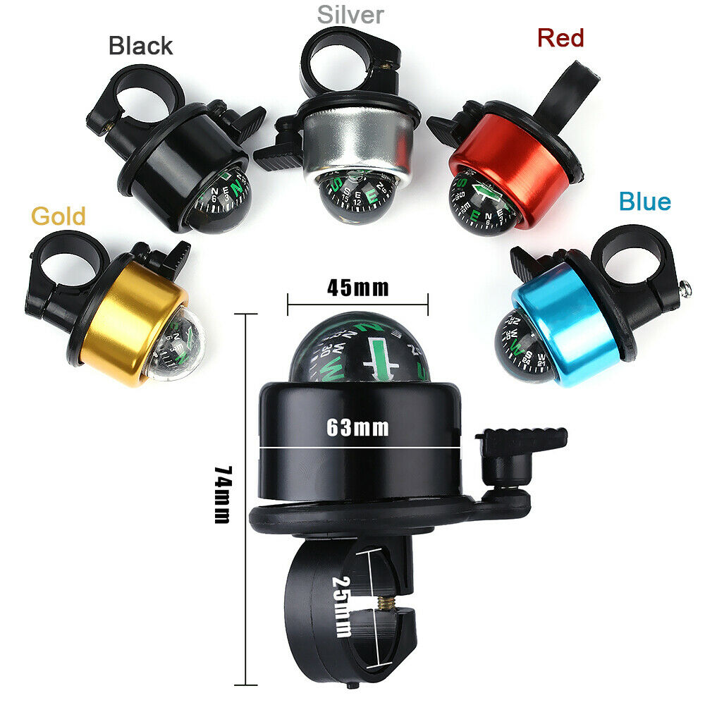 Sport Handlebar Creative Accessory Bicycle Bell Compass Ring Cycling