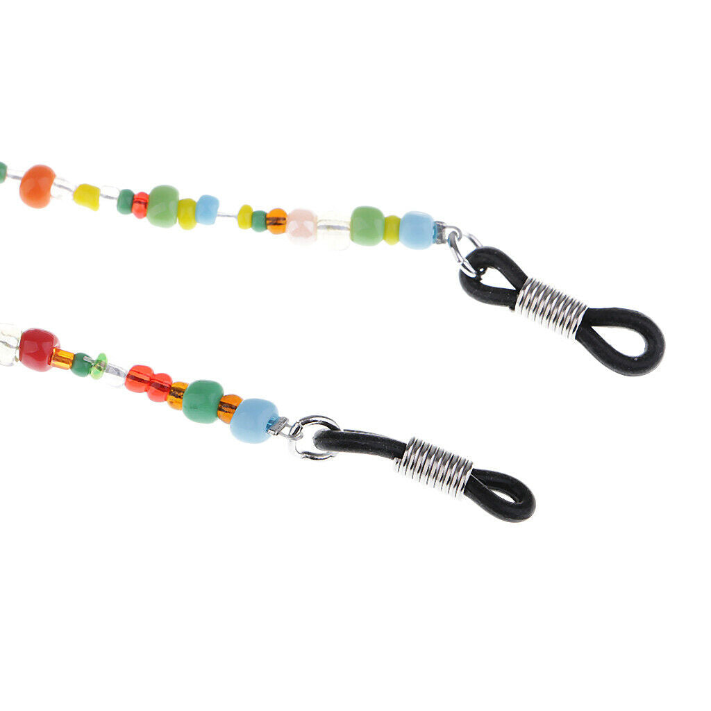 Eyeglass Chain for Women Multicolor Bead Eyeglass Strap Glasses Holders