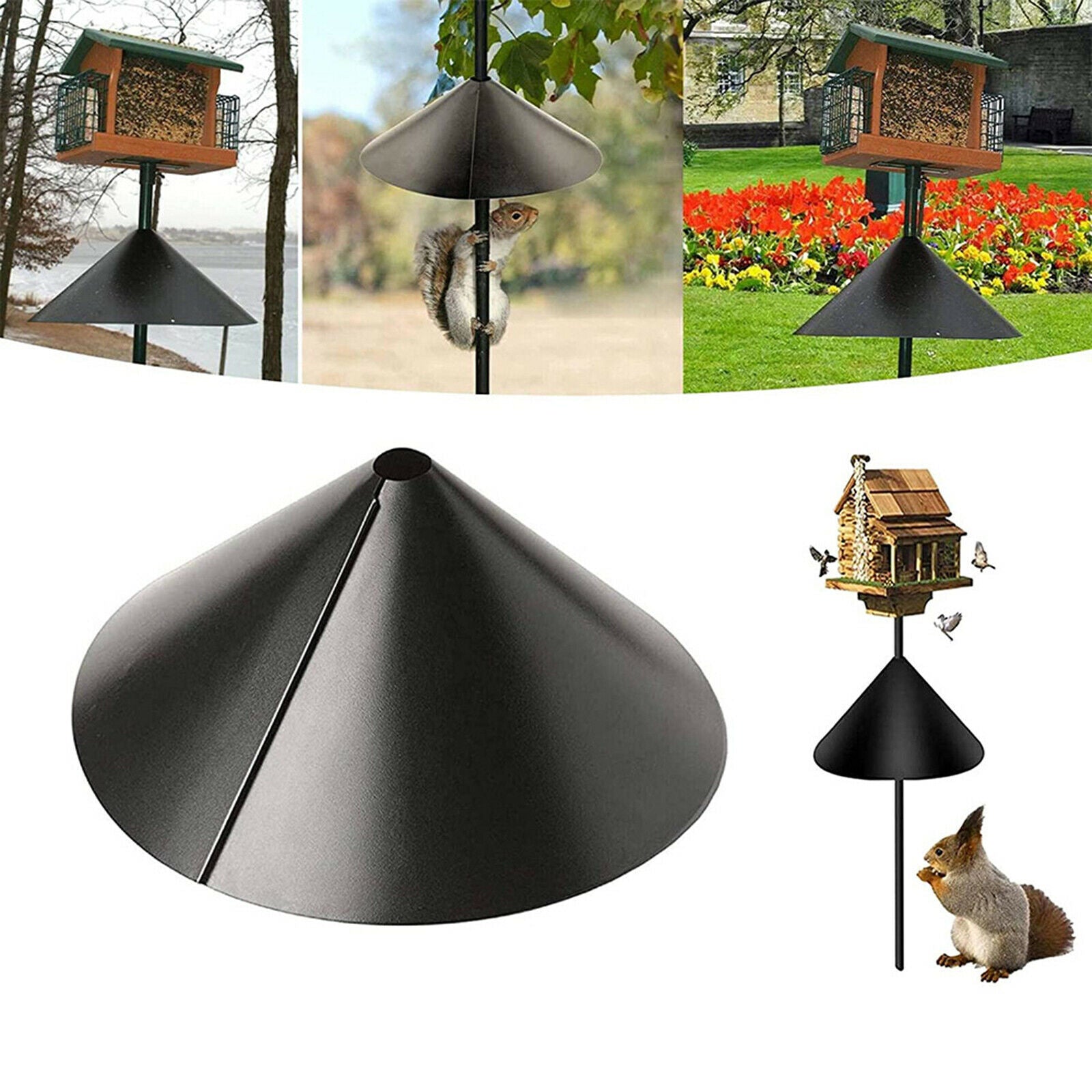 Squirrel Baffle Raccoon Proof Protect Bird Feeder Bird Houses Ornaments
