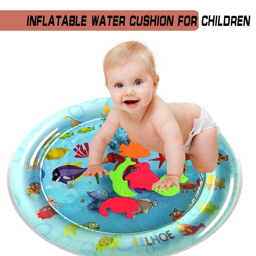 Baby Kids Water Play Mat Inflatable Thicken PVC Infant Gym Playmat Toys @