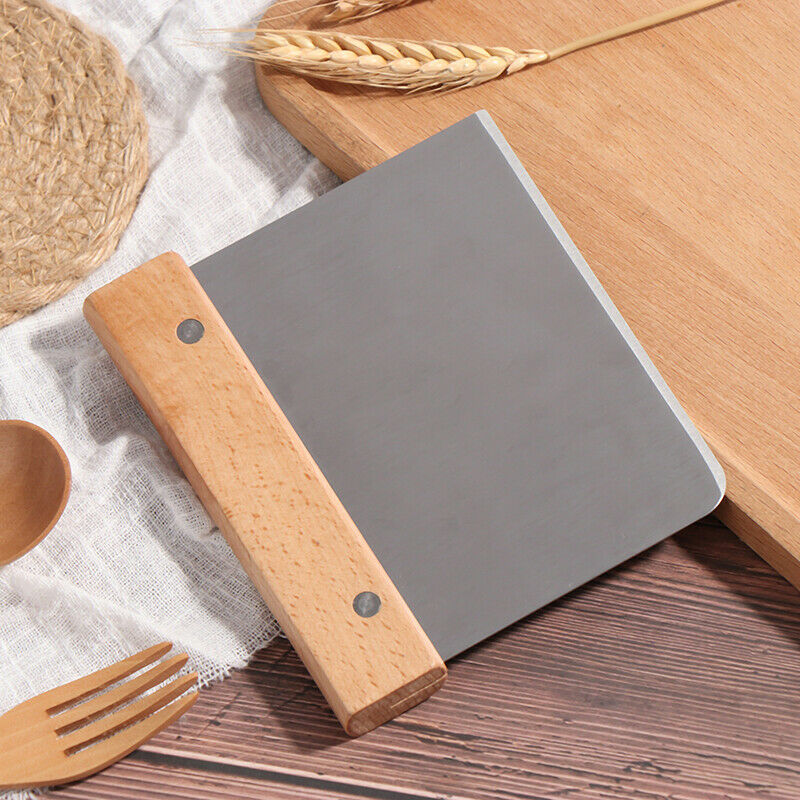 Dough Scraper Stainless Steel Pizza Cutter Kitchen Bakery Tools Cake Tool.l8