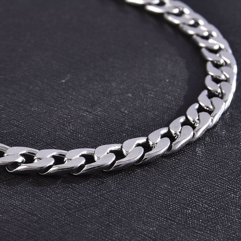 Sliver Bracelet And Chain Necklace alloy for Mens And Womenâ€™s non tarnish Set