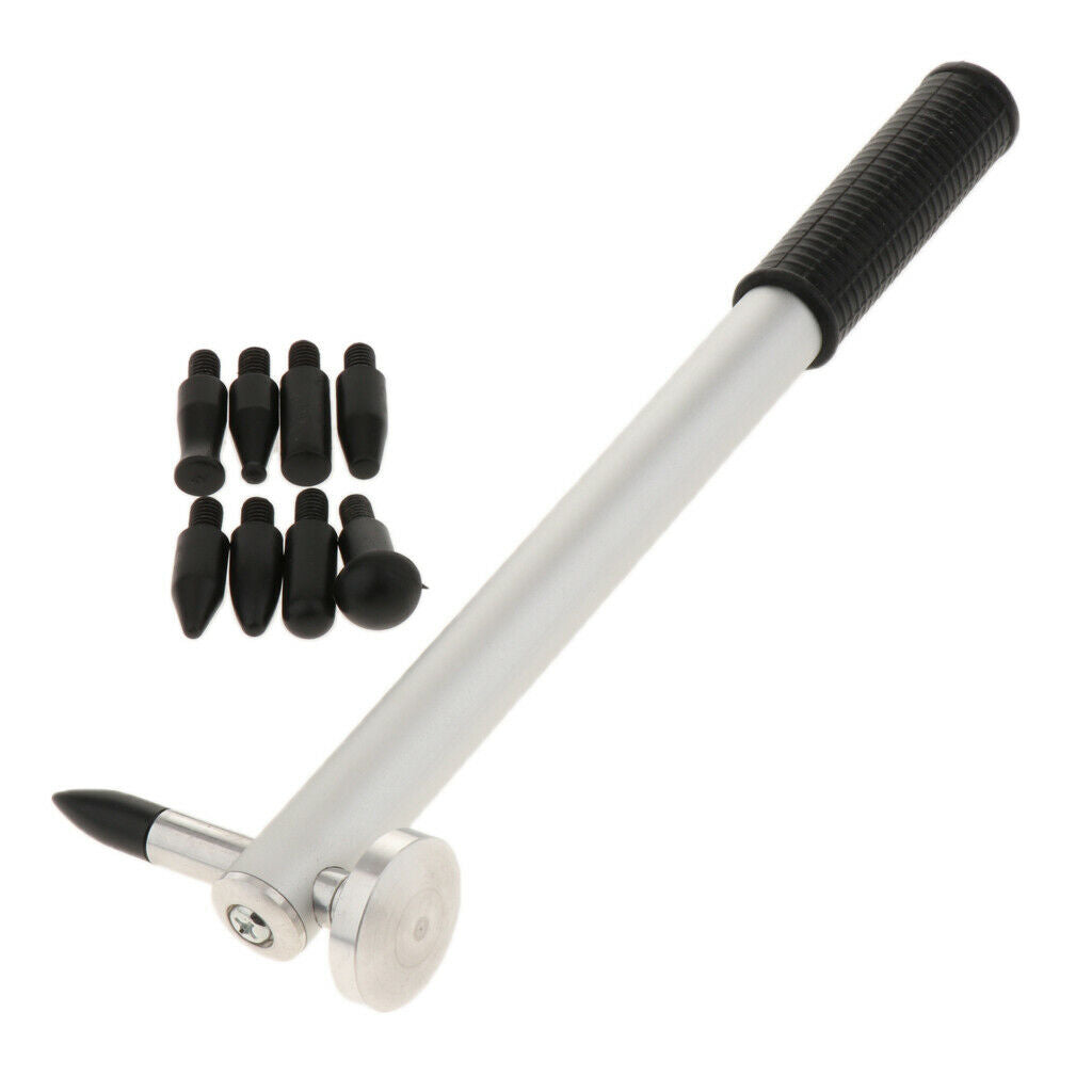 Car Tap Down Knockdown Paintless Dent Repair Hail Removal Tools 9 Heads