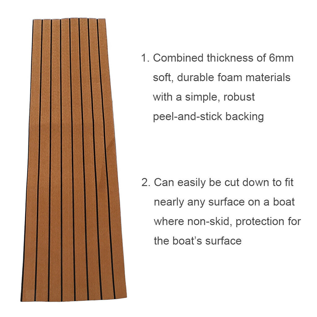 Foam Anti-skid Boat Decking Pad Yacht Flooring Mat for Surfboards 94x18''