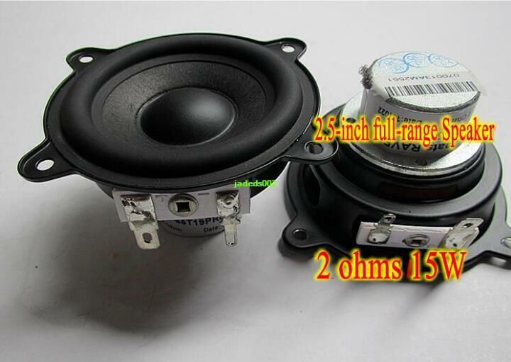 1pcs 2.5" inch 69mm 2Ohms 15W Neodymium full-range speakers Loudspeaker