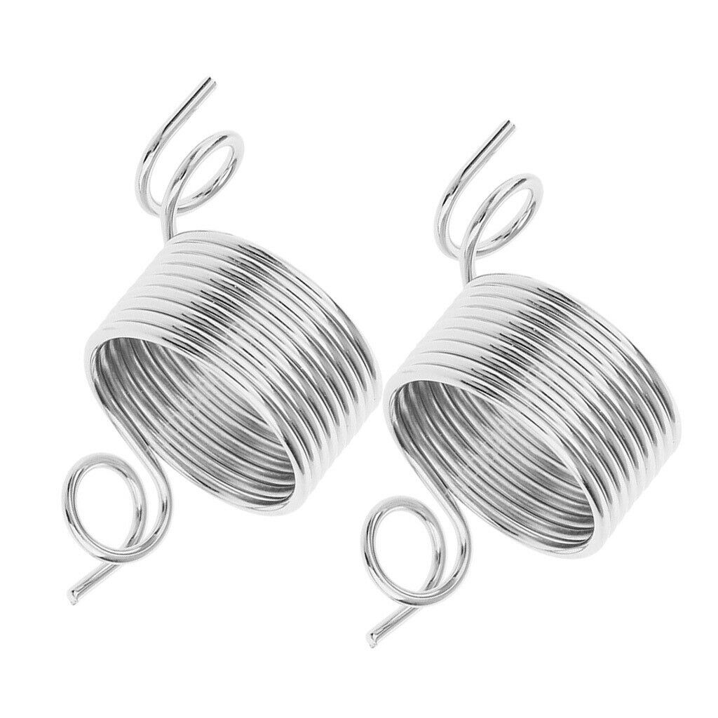 2Pack Nickel Plated Wire Thread Braiding Guide Craft Supply Knit Thimble