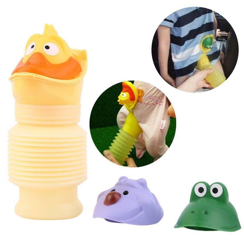 Portable Travel Urinal Cartoon Car Toilet Pee Potty Training Unisex Kids HotDD